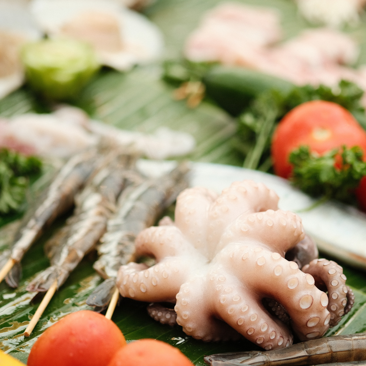 Hải sản tươi / sashimi vừa cắt