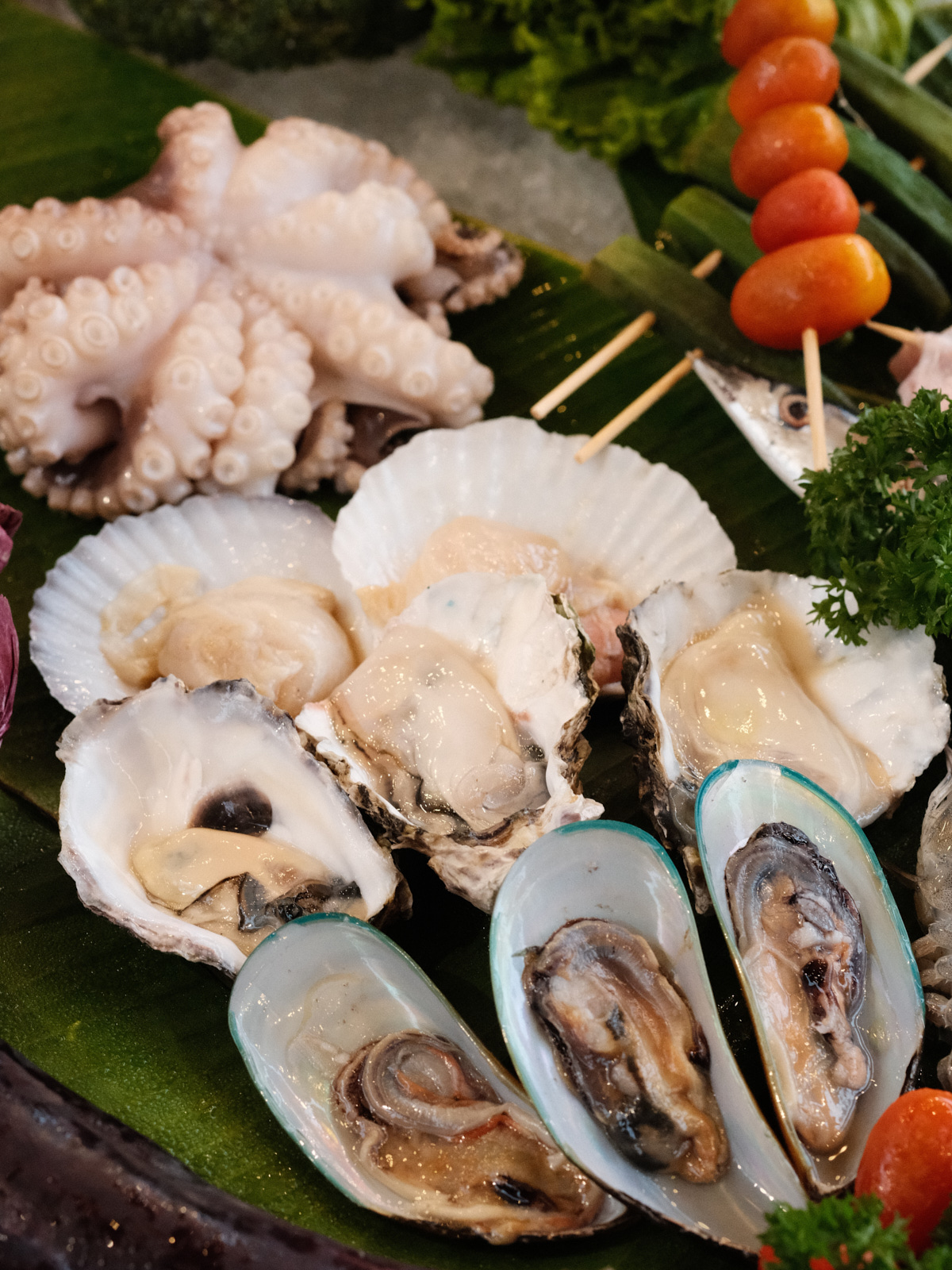 Sashimi trình bày đẹp