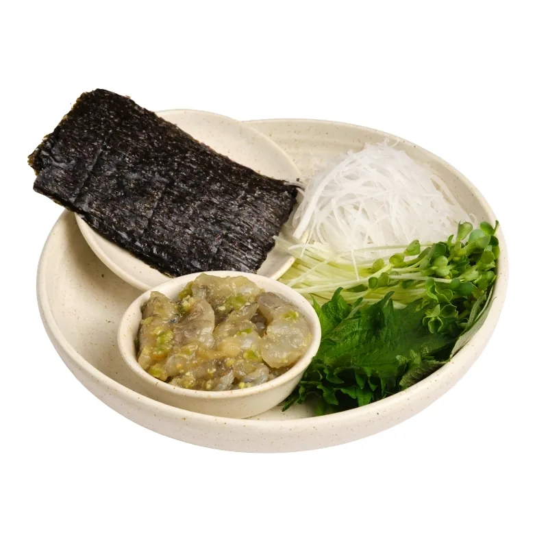 Tôm Wasabi Kèm Rong Biển